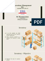 Operations Management: Dr. Hasanuzzaman