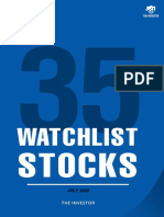 35 WATCHLIST STOCKS July 2022