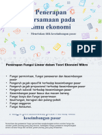 1.5 Penerapan Persamaan Pada Ilmu Ekonomi