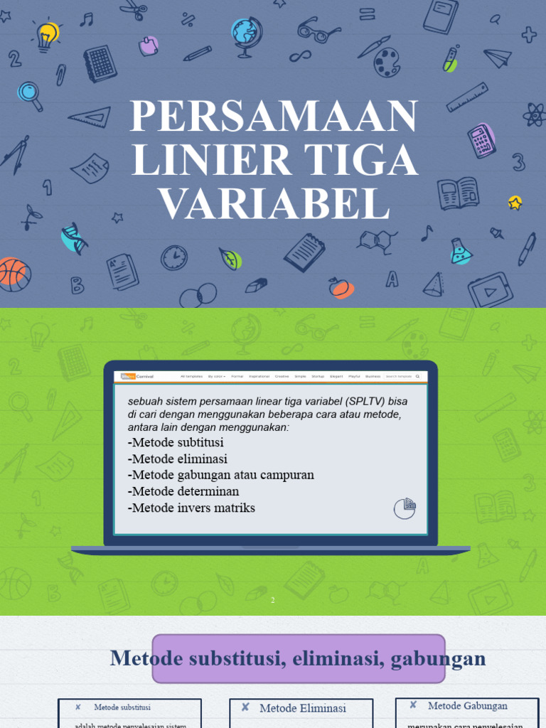 Metode Penyelesaian SPLT 3 Variabel | PDF