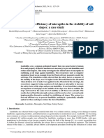 Investigating The Efficiency of Micropiles in The Stability of Soil Slopes: A Case Study