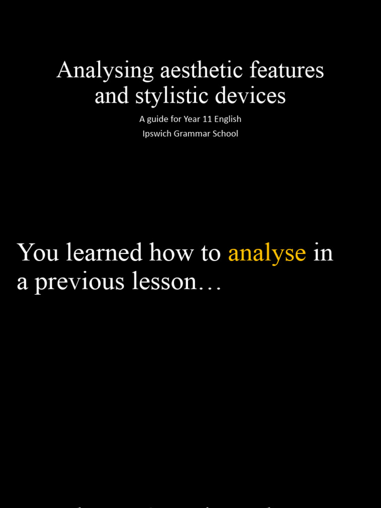 R&JAnalysis of Aesthetic Features and Stylistic Devices | PDF | Romeo ...