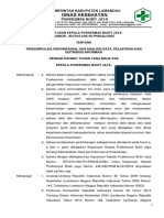 SK Kapus Tentang Pengumpulan, Penyimpanan, Dan Analisis Data, Pelaporan Dan Distribusi Informasi