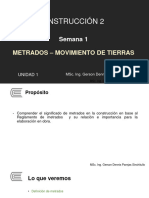 Semana 1 - Metrados de Movimiento de Tierras