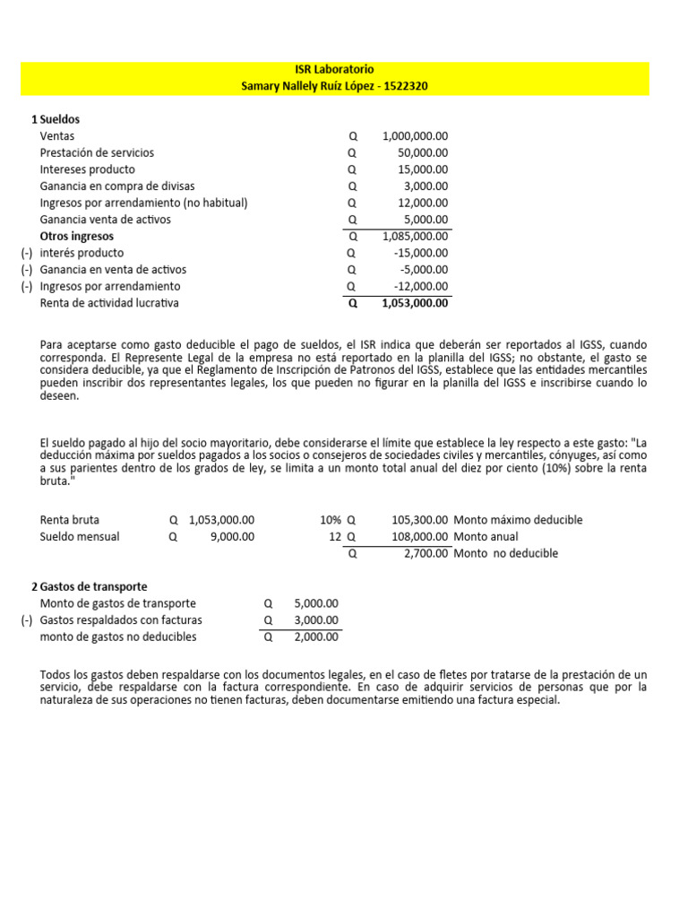 Isr | PDF | Impuesto sobre la renta | Impuestos