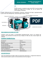 Ficha Tecnica Bomba Achicadora de 4 PLG TP3401