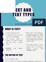 Text and Text Types