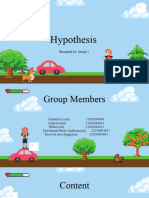Hypothesis by Group 3