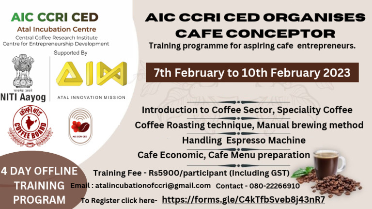 Cafe Entrepreneur Training Program | PDF | Business