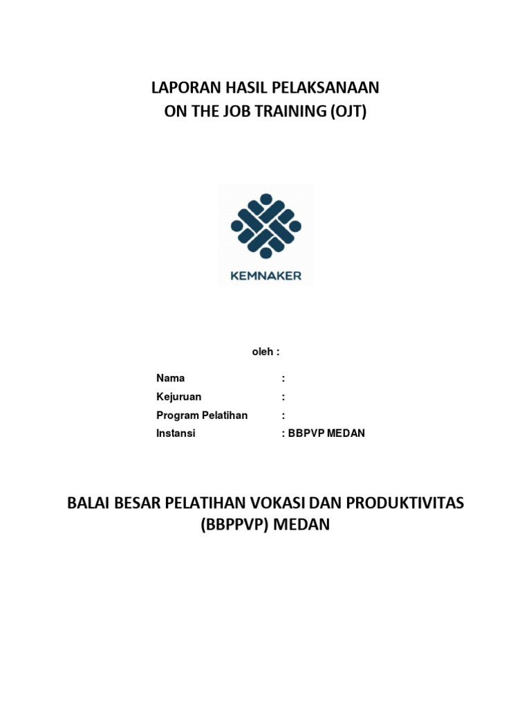 Format Laporan Ojt Pdf