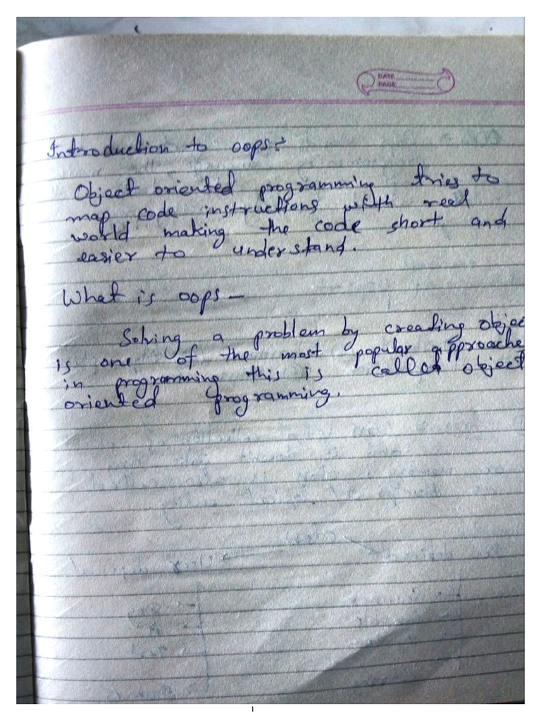 Java Handwritten Notes PDF | PDF