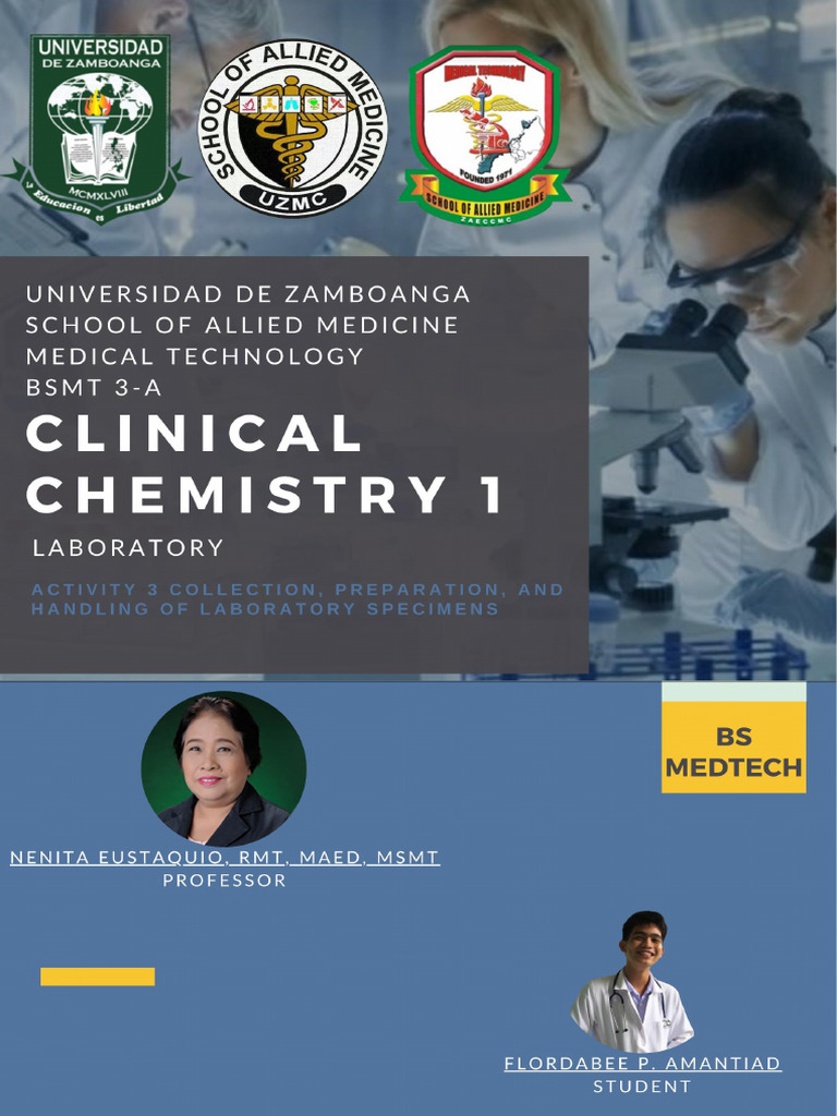 Activity 3 Specimen Collection PDF Blood Plasma Medical Specialties