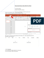 Cara Memasukan Rumus Dalam Slide PowerPoint