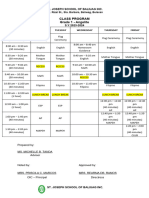 GS Class Program 2023-2024