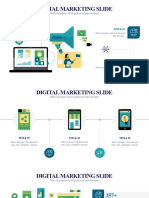 Digital Marketing Infographics Presentation Template Green Variant