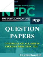 RRB NTPC Question Papers (PART-2) 50 Sets English (WWW - Examscloud.in)