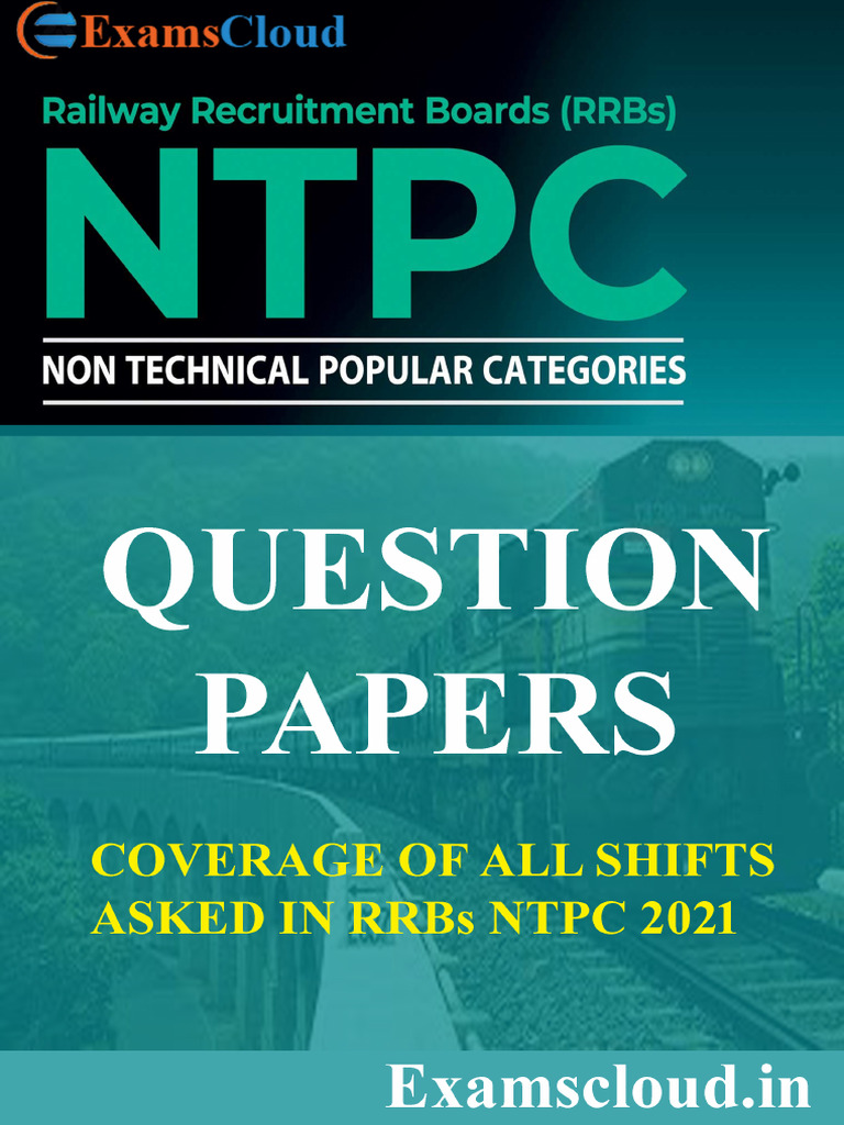 Rrb ntpc question papers part 2 50 sets english www examscloud in