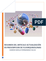 Tarea 16. Resumen en Prescripcion de Fluroquinolonas. Fernandez Silva Karen Sheila