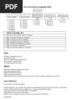 SQLTraining Document