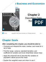 Statistics For Business and Economics: Describing Data: Numerical