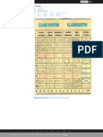 Timetable - Inside