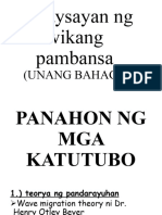 3-UNANG BAHAGI Kasaysayan NG Wikang Pambansa