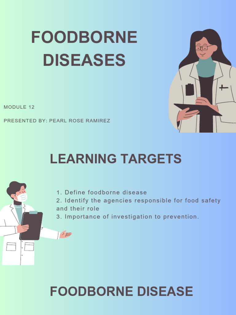 MODULE 12 - Foodborne Diseases | PDF | Foodborne Illness | Salmonella