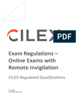 Exam Regulations Online With Remote Invigilation Regulated Quals v1-2 Aug 2021 Final