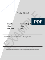 Firestop Submittal - Example