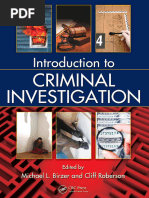 Introduction To Criminal Investigation Processes Practices and Thinking