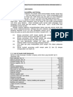 Soal-Soal Latihan ANALISIS BIAYA