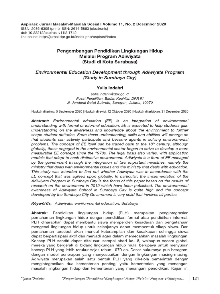 Tantangan dalam mengintegrasikan pendidikan lingkungan