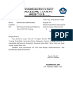 Surat Permohonan Buka Rekening Koran SDN 012 Tanjung