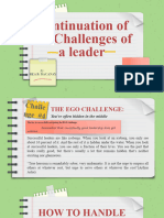 Challenges of A Leader