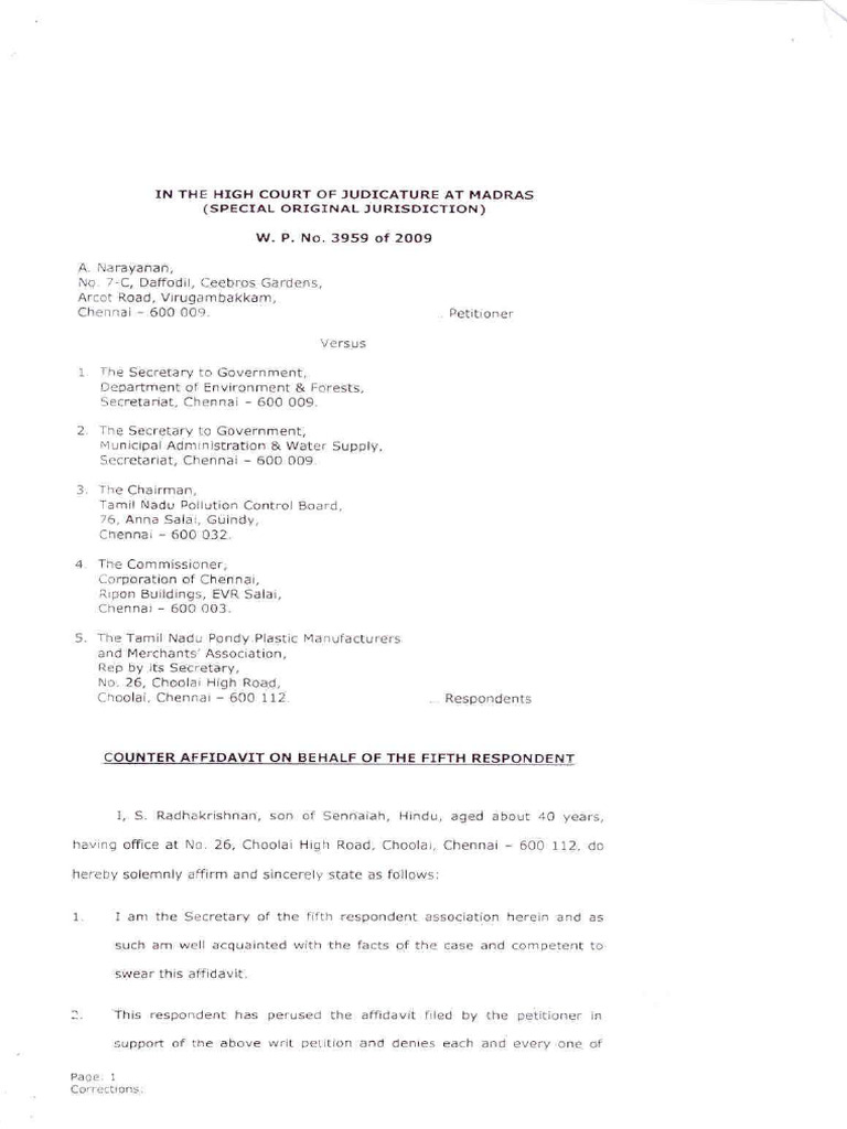 Counter Affidavit PDF