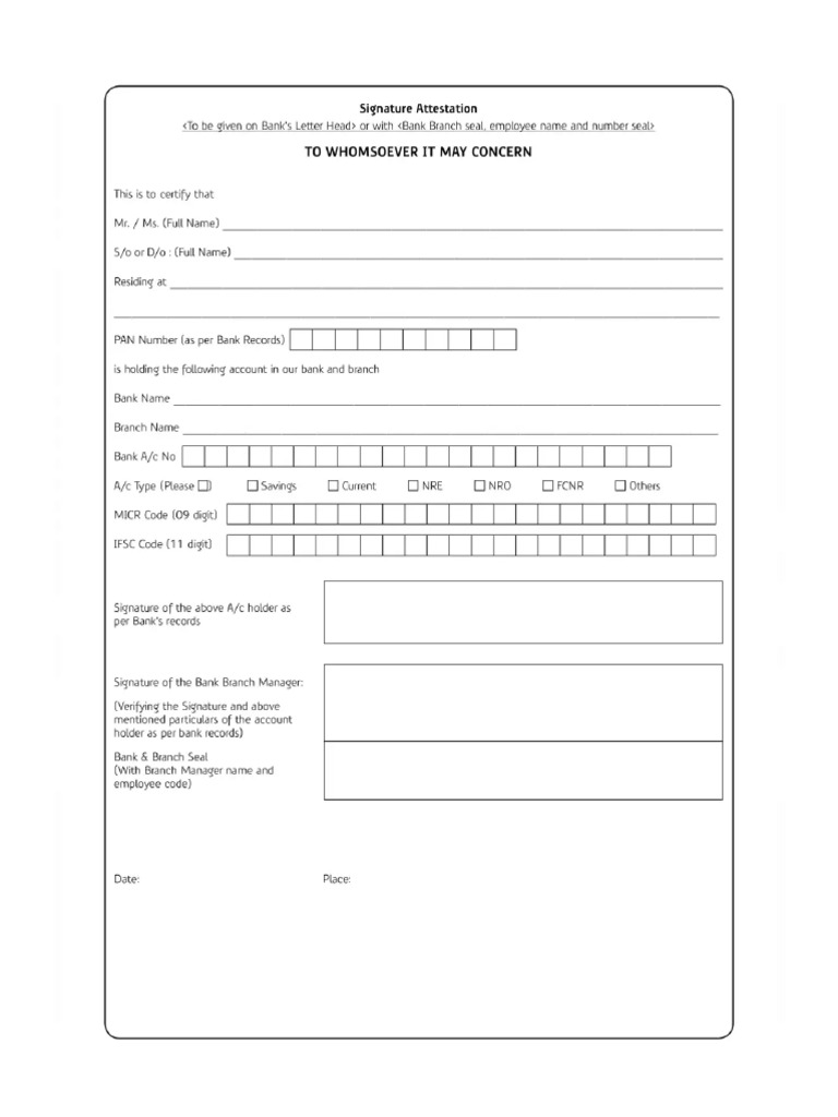 Instapdf in Axis Bank Signature Verification Form 972 PDF