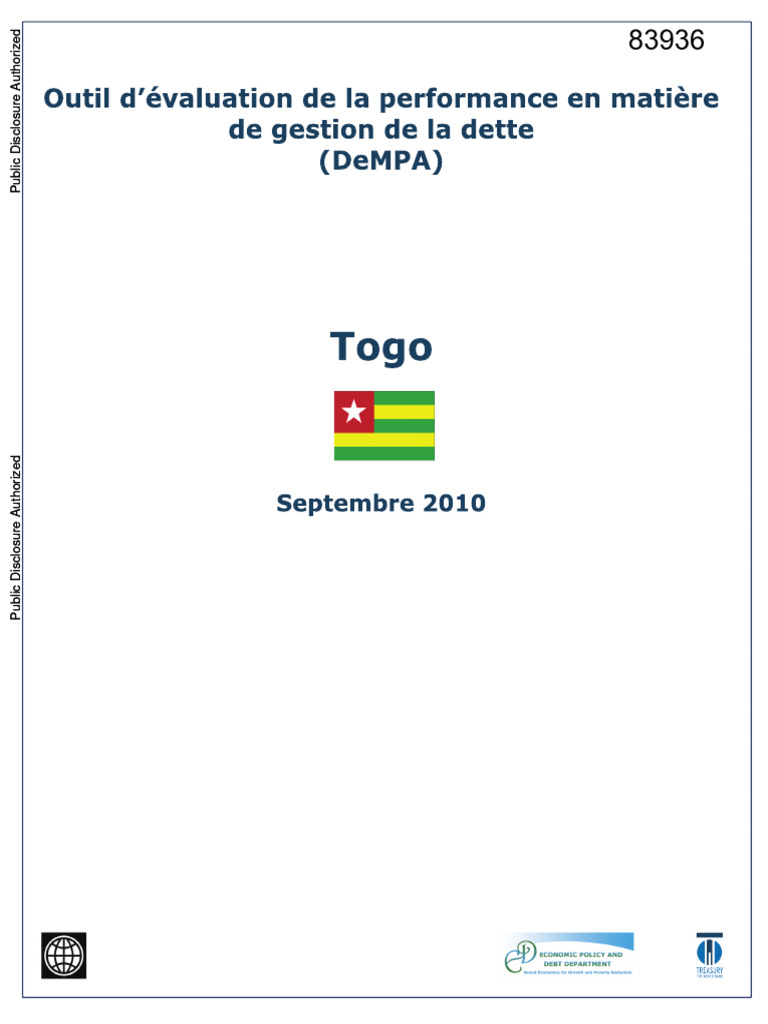 Évaluation de la gestion de la dette au Togo | PDF | Dettes | Prêts