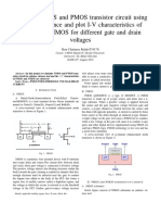 Design A Nmos and Pmos Transistor Circuit Using Virtuoso Cadence and Plot I V Characteristics of Pmos and Nmos For Different Gate and Drain Voltages