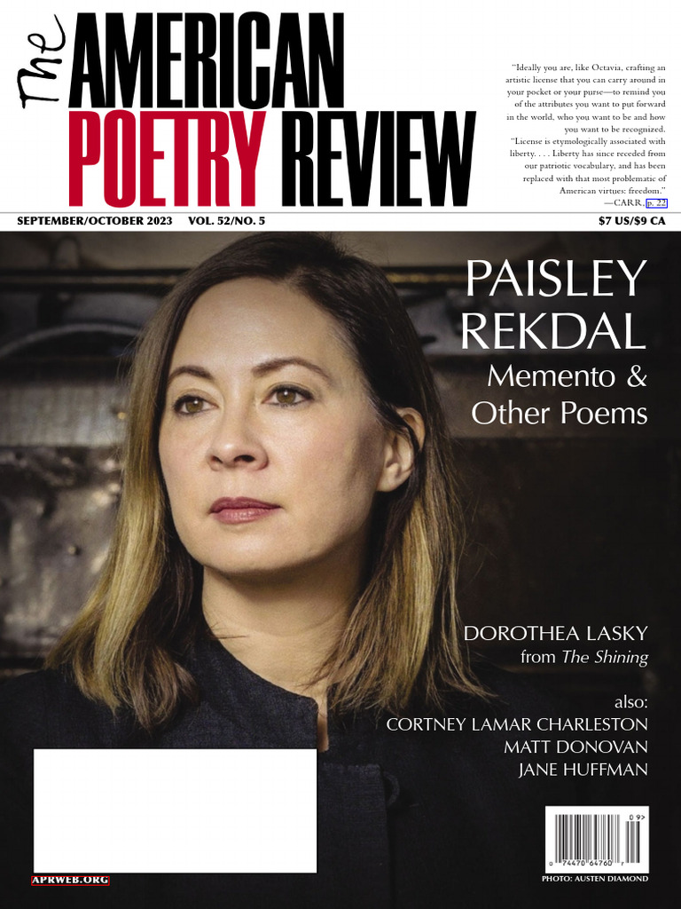 The American Poetry Review - SeptemberOctober 2023, PDF
