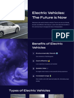 Electric Vehicles The Future Is Now