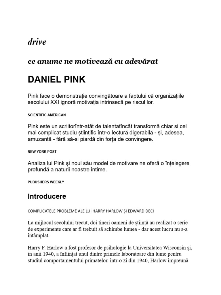 Daniel Pink Drive | PDF