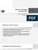 Lecture 01 - Advance Virology Introduction Online