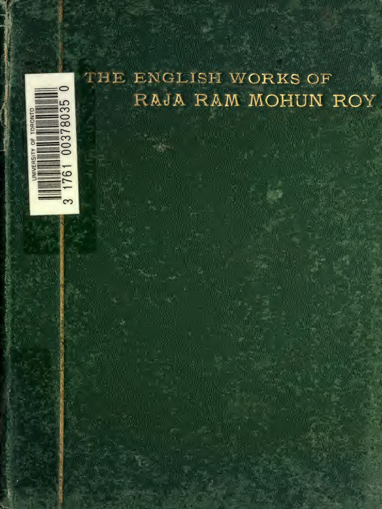 English Works of Raja Ram Mohun Roy | PDF | Idolatry | Vedanta