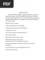Manual Testing Full NOTES | PDF