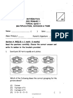 Primary 1 - Maths - 2021 - Topical Assessment - 1