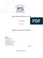 Organização e Supervisão de Serviços Clínicos.