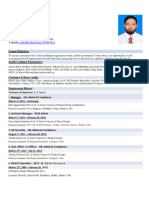 Resume of Md. Khorshed Alam