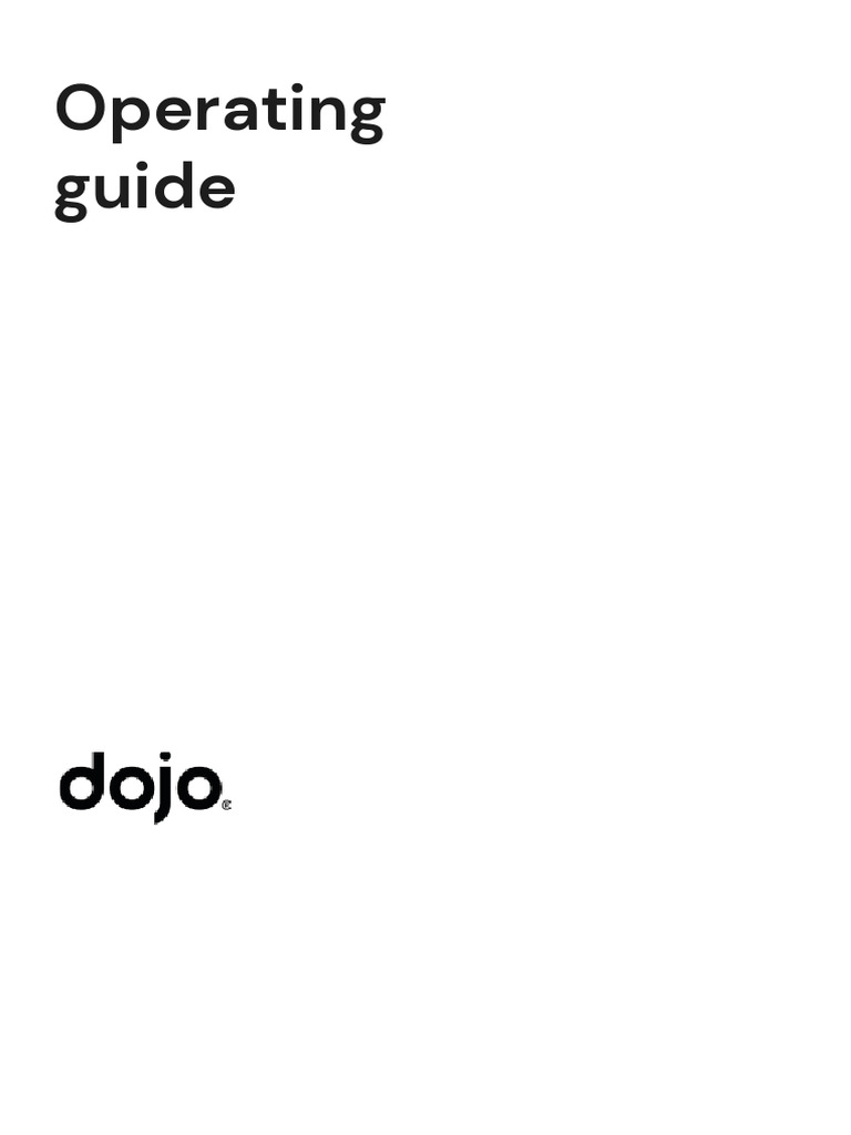 Dojo Operating Guide 1 | PDF | Credit Card | Emv