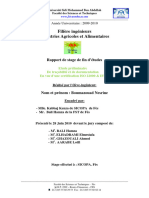 Etude Préliminaire de Traçabilité Et de Documentation en Vue D'une Certification ISO 22000 & IFS - Boumazouad Nesrine