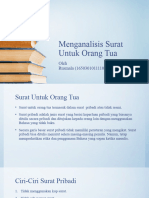 Menganalisis Surat Untuk Orang Tua